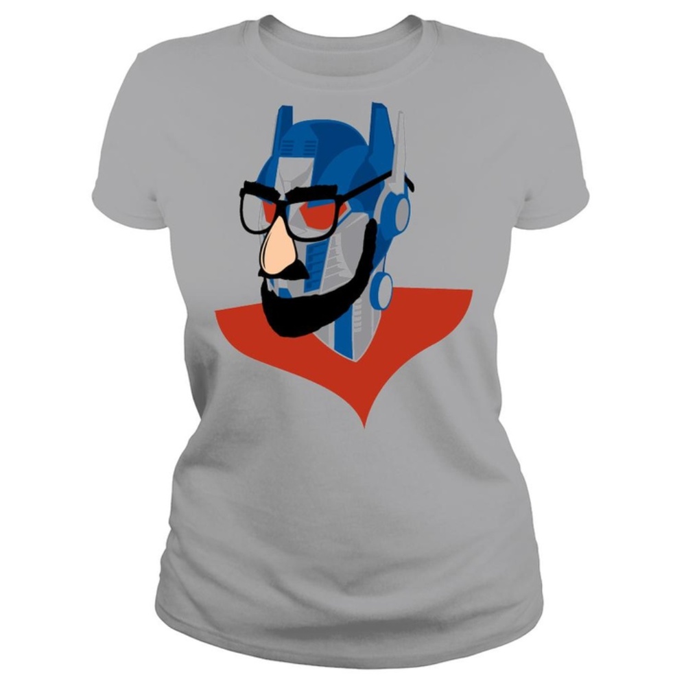 Busted Tees "Robots in Disguise" Grey